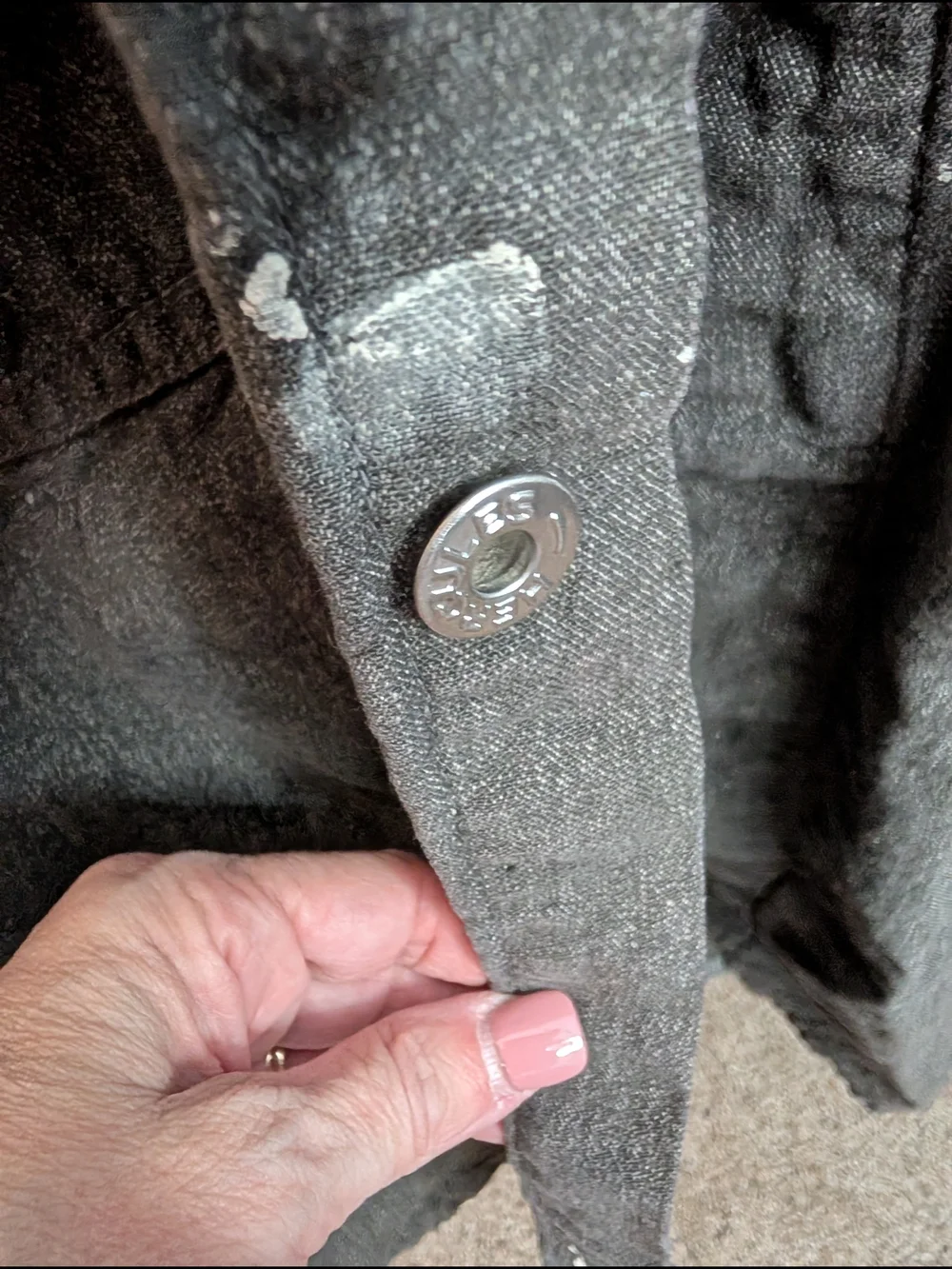 Vintage 1950s HERCULES Sears Salt and Pepper Covert Cloth Shop Coat - EUC